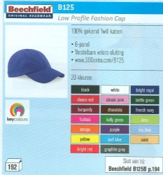 B125 Low profile Fashion Cap